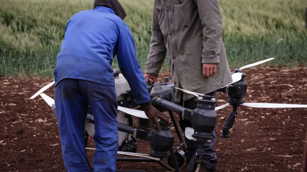 RPOC vs SFOC: 2 Paths, 1 Clear Answer for Your Drone Work 4 Two operators servicing a large drone in the field, the crew and maintenance structure an RPOC is built around
